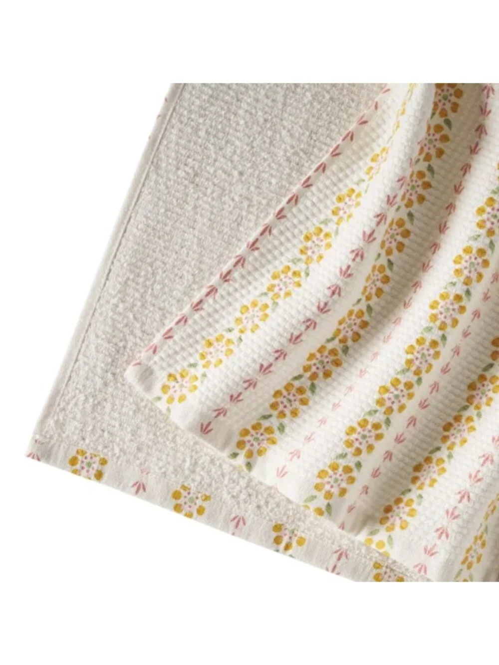 The Woman Pioneer Home Hattie Beautiful Cotton Set of 4 Woven Kitchen Tea Towels